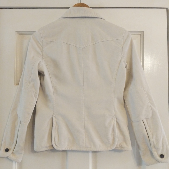 Gap streatch cream cordoroy sz 2 women's jacket - Picture 8 of 8